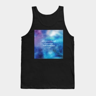 When you go through deep waters, I will be with you. Isaiah 43:2 Tank Top